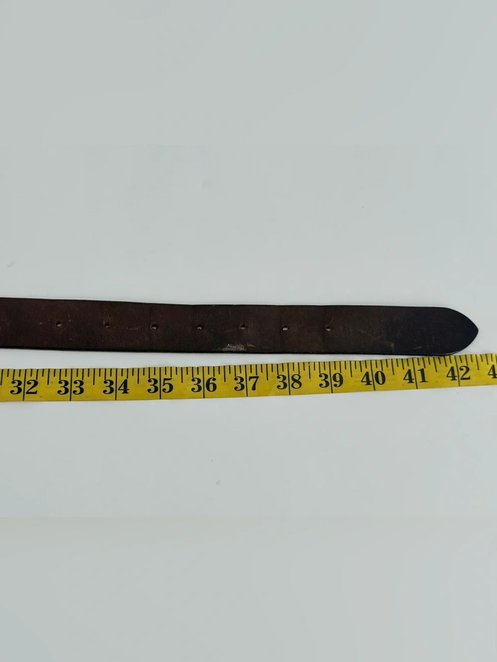 Vintage‎ Brown Leather Belt 90s Y2K 36